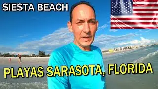 🔥Asi es Visitar las PLAYAS 🏝 en SARASOTA, Florida en Estados Unidos 🇺🇸 Siesta Beach