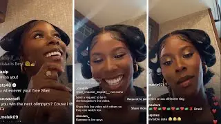 Shericka Jackson on a date? - Instagram Live