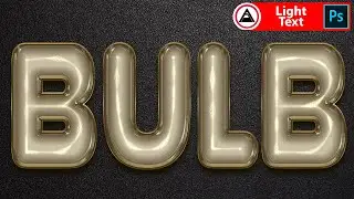 Glass Bulb Text Design | Photoshop Editing Effect Tutorial [2021]
