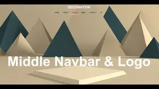 Middle Navigation Bar & Logo | HTML and CSS
