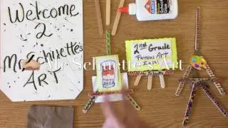 How to make MINI - Easel with Famous Artworks - Easy Craft Projects - Mr. Schuette