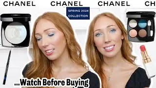 *NEW* CHANEL SPRING 2024 MAKEUP COLLECTION | Les 4 Ombres 78 Rivage & Lumiere De L'Ocean