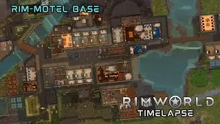 Rimworld Cozy Roadside Town Base Timelapse