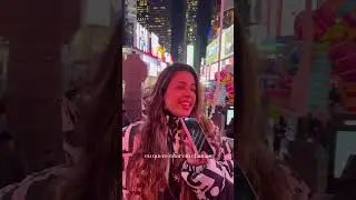 Cantando minha canção “Permita que eu Te veja” na times square 🤍🥹
