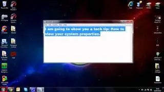 Tech Tip: How to view your system properties.