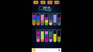 Water Sort Puzzle - Color Liquid Sorting Game Level 129 Solution