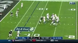 Ty Hilton Mosses a Player for a Touchdown | Colts @ Raiders Week 14 2020