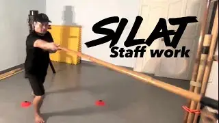 Silat Staff Footwork - Silat Suffian Bela Diri #Langkah #Triangular #Tambong #Tungkat #Sibat
