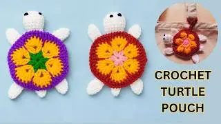 DIY Crochet Turtle Pouch 🐢 | Cute Bag Charm & Coin Purse Tutorial