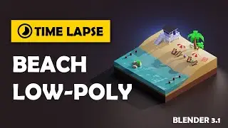 Blender Modeling Timelapse - Beach