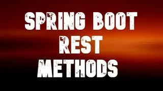 Spring boot http methods || Spring boot Rest methods