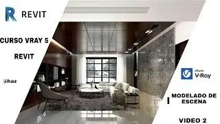 MODELADO DE ESCENA INTERIOR REVIT-
