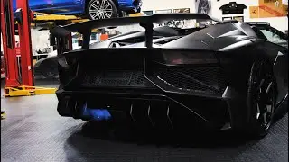 Blackout Bull! Lamborghini Aventador SV Roadster LP750-4 x ARMYTRIX x  NOVITEC x Vossen by RACE!