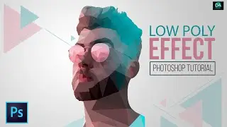 Low Poly Effect Portrait Photoshop Tutorial | Low Poly Vector Art