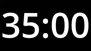 35 MINUTE TIMER with alarm - COUNTDOWN Clock Alarm