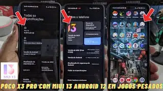 VAMOS TESTAR POCO X3 PRO MIUI 13 E ANDROID 12 EM JOGOS PESADOS SERÁ QUE MELHOROU?