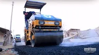 Шарлаук маҳалласида асфальт ётқизиш ишлари бошланди.