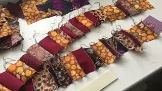 Переработка мелких кусочков от старых платьев, юбок и рубашек в стильные подушки