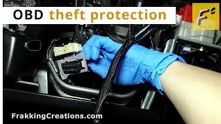 Stop OBD car thefts - OBD port relocation with Fake OBD port install DIY