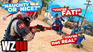 FUNNY Warzone 3 Death Chat Rage Reactions! 😂 (SANTA PLAYS MW3 WARZONE)