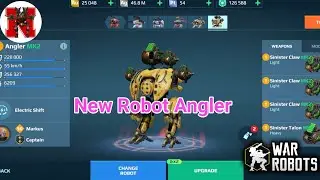 my new robot angler full set gun and pilot || Creator Rewards War Robots