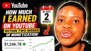 HOW MUCH I EARN FROM YOUTUBE WITHIN TWO WEEKS OF MONETIZATION 
