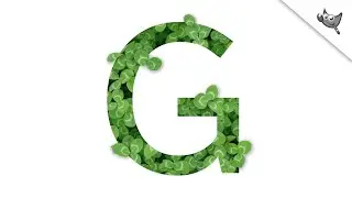 How to Create a Leaf Cutout Text Effect in GIMP
