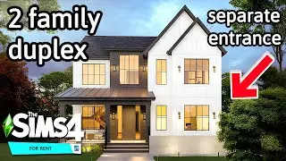 Building a Duplex with the For Rent Expansion Pack: Sims 4 Limited Pack Speed Build (No CC)