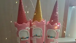 Оформление детского  торта. 🎂 Замок для двух принцесс🏰👸         