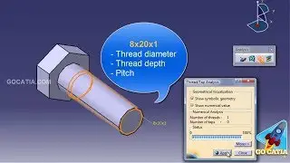CATIA PART DESIGN - Tap/Thread Analysis