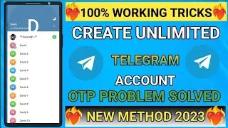 Create Unlimited Fake Telegram Account Without Phone Number | Telegram & WhatsApp Working 💯%🔥