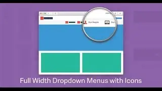 Creating Full Width Dropdown Menus with Icons in Divi