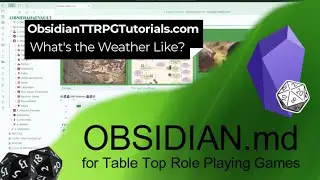 Obsidian - What's the Weather?
