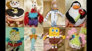 ИГРУШКИ КРЮЧКОМ:более 40 героев из МУЛЬТФИЛЬМОВ