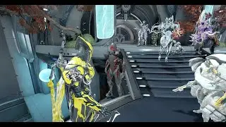 Warframe - Stalker and Clem chase yellow Volt around a TennoLive relay - Easter Egg
