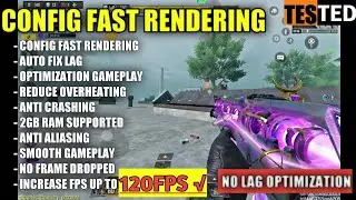HOW TO FIX LAG UNLOCK MAX GRAPHICS IN CODM | CONFIG FAST RENDERING