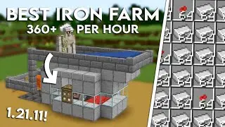BEST MINECRAFT 1.21.11 IRON FARM TUTORIAL - New Design, Easy, Efficient