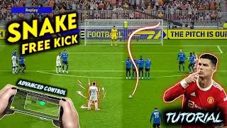 Handcam Tutorial Knuckle Free Kick Efootball 2023 Mobile| Advanced Controls