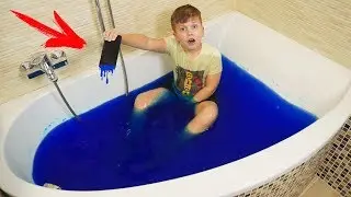 ГИГАНТСКИЙ ЛИЗУН В ВАННОЙ - Лучшие Серии про Слайм Челлендж