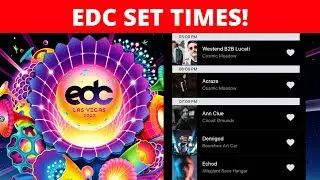 EDC Las Vegas 2022 Set Times are Here!!🎉😍 My Schedule & Artist Recommendations