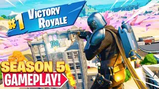 *NEW* FORTNITE CHAPTER 2, SEASON 5 GAMEPLAY! (First WIN Of The Season + NEW Items)