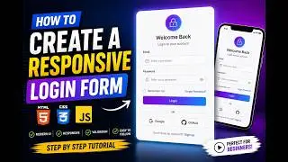 How to create responsive && animated login form|| part1(index.html)