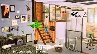 📸 Photographer's House • Industrial Loft | NoCC | The Sims 4 | Stop Motion