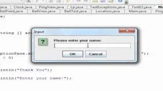 JOptionPane - Java Basics