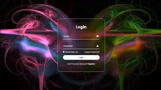 Responsive Animated Login Form using HTML and CSS