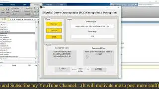 MATLAB code of Elliptical Curve Cryptography (ECC) Encryption & Decryption