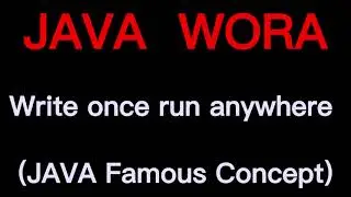 JAVA WORA Concept | Java Famous Concept #java #javacore #javapracticalguru