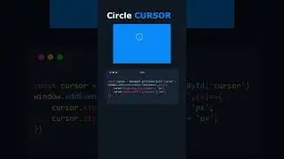 Custom CURSOR with CSS🔵 Tips & Tricks 