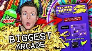 Playing Games at the BIGGEST Arcade in Canada! *JACKPOTS*