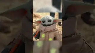 Mandalorian coaches up Grogu during training 